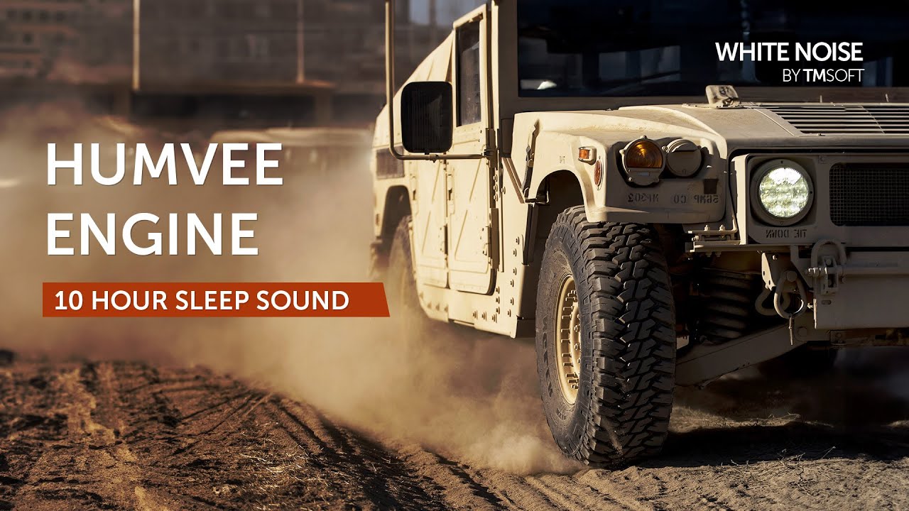 Humvee Engine Idle Sleep Sound - 10 Hours - Black Screen
