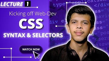 CSS Syntax and Basic Selectors in Urdu/Hindi | CSS Tutorial for Beginners