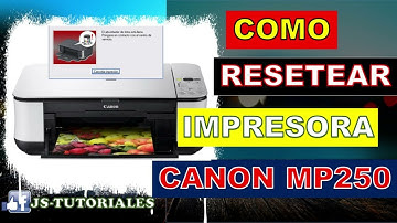 HOW TO RESET CANON MP250 PRINTER - ERROR E08