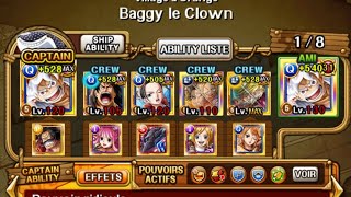 [OPTC] LUFFY DESTROY GRAND VOYAGE BUGGY LVL 5 ( 3 MINUTES)