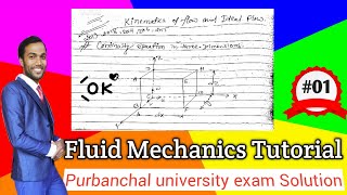 Derive continuity equation in 3D direction or in cartesian coordinate | Fluid Mechanics