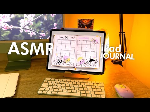 (ASMR) June Digital Bullet Journal | iPad Plan with Me | GoodNotes 5 | Digital Planner