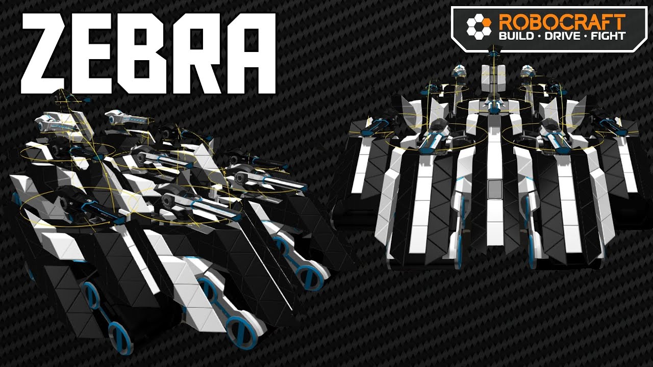 Robocraft: "Zebra" | Heavy SMG Tank Gameplay