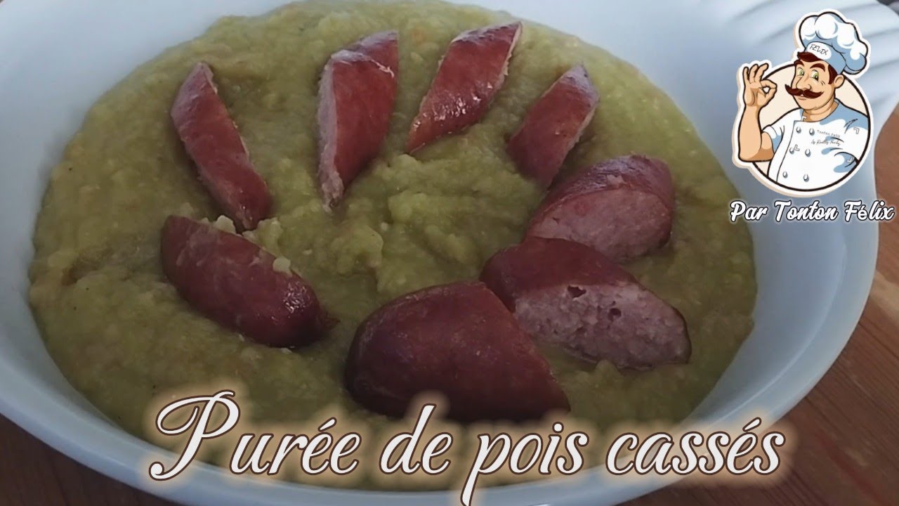 Purée de pois cassés recette d'automne et d'hiver .