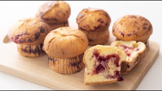 ラズベリー・マフィンの作り方とラッピング Raspberry Muffin｜HidaMari Cooking