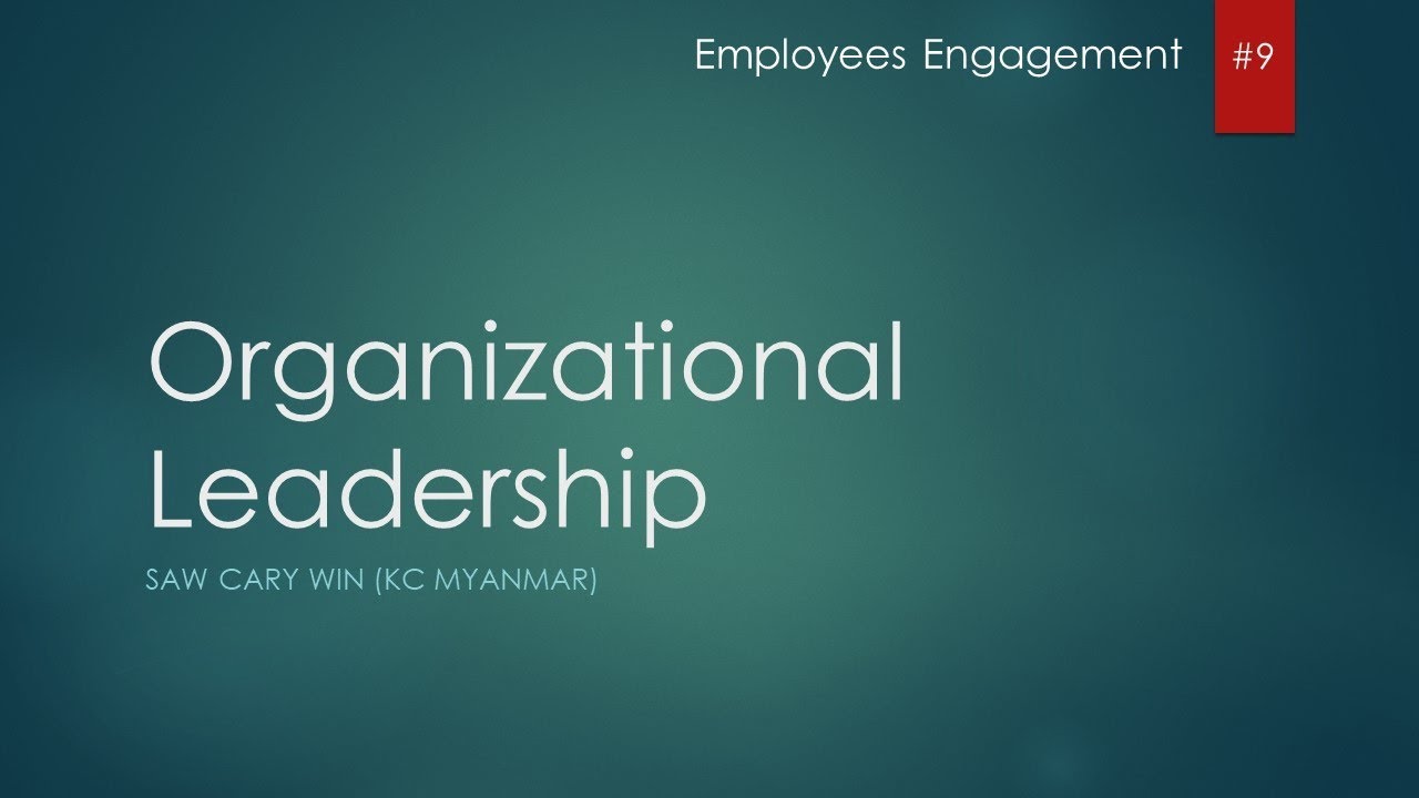 09 EE Organization Leadership