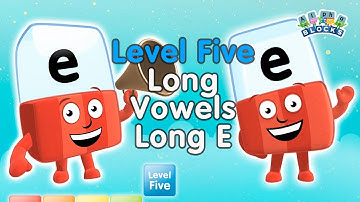 #BacktoSchool - Alphablocks Level Five | Long Vowels - Long E | | Learn How to Read