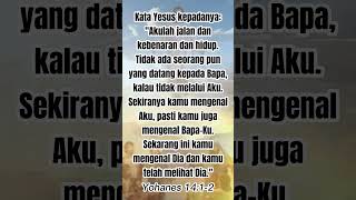 Yesus jalan kebenaran dan hidup