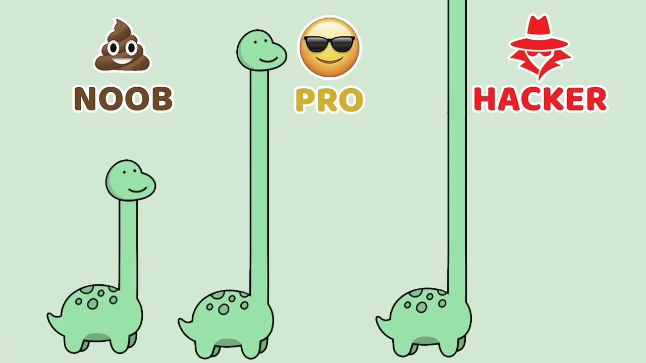 NOOB vs PRO vs HACKER - Like A Dino