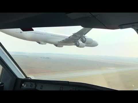 Airbus A340 flying Formation