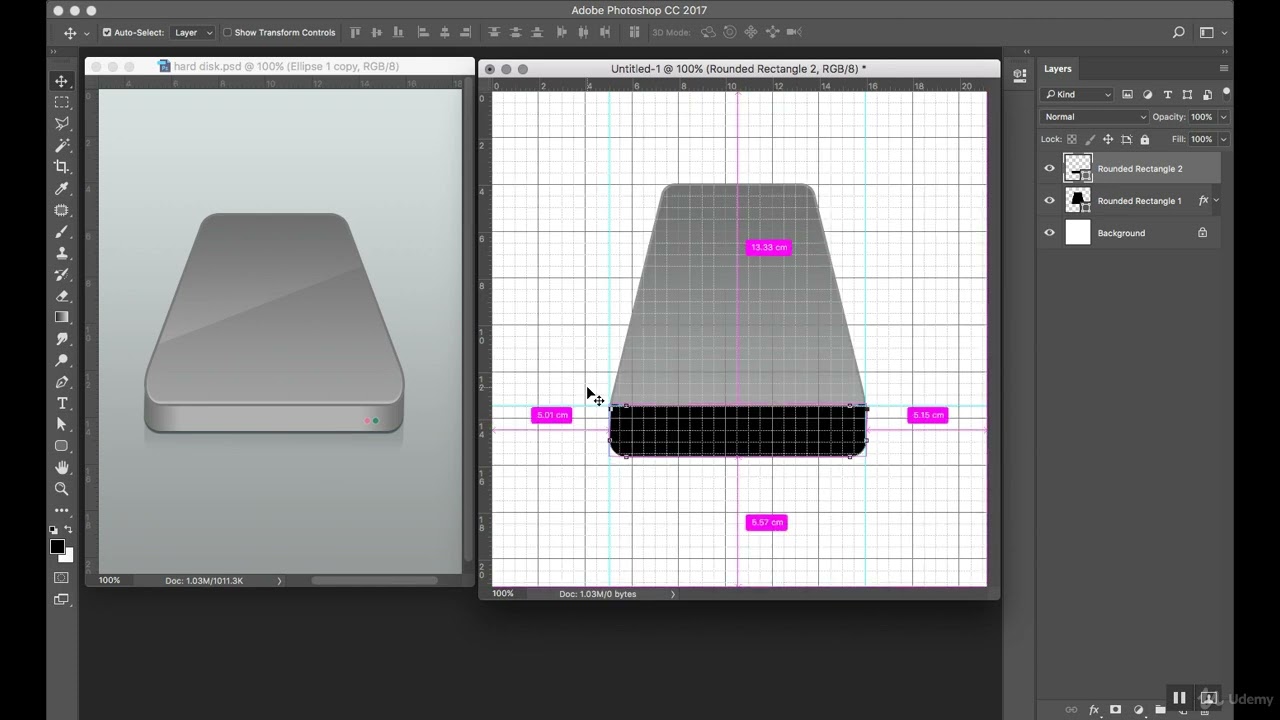 029 Photoshop Tutorial - Creating a Hard Disk Icon