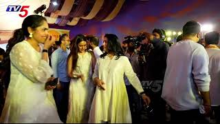 Mega Family Daughters At Mega 158 Pooja Ceremony | Chiranjeevi | TV5 Entertainment