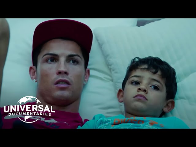 Cristiano Ronaldo Jr shows he's got the same fancy footwork as his