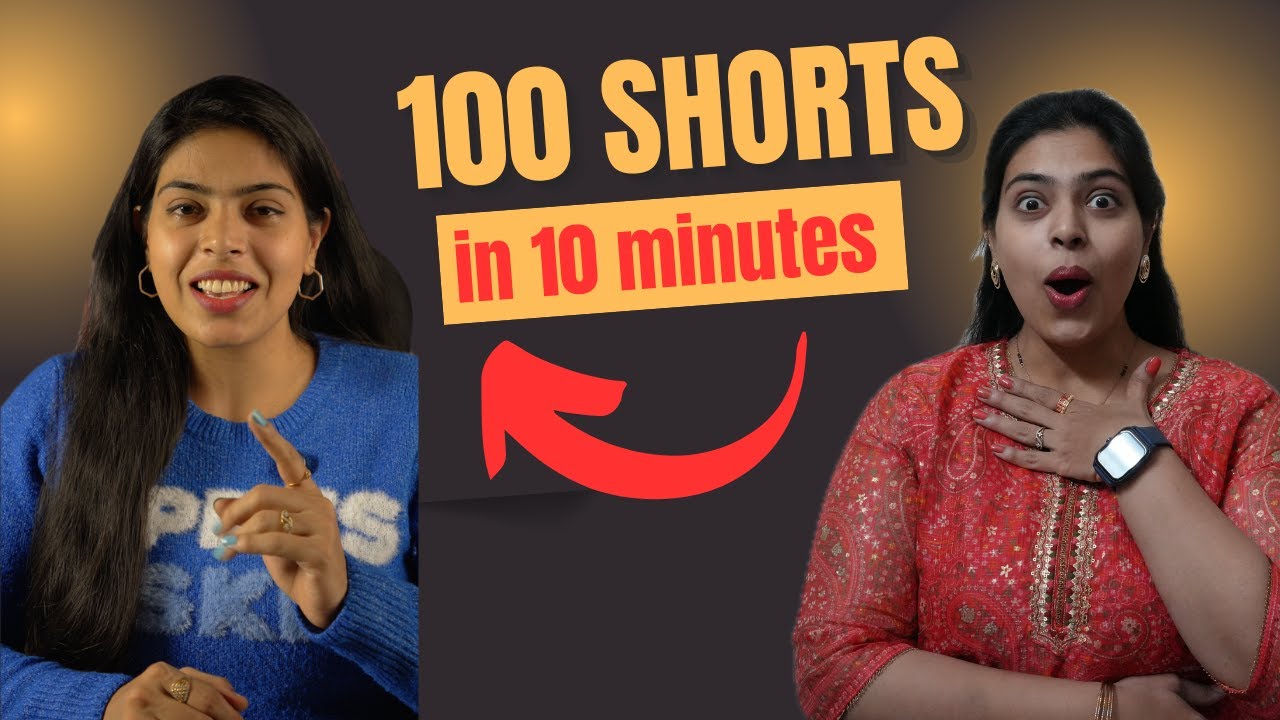 Create 100+ MONITIZABLE YouTube Shorts in 10 Mins with just 2 AI Tools ...