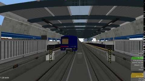 OpenBVE:linha 1 azul metrô SP frota A  Tucuruvi e Jabaquara trecho completo + recolhimento pra TM