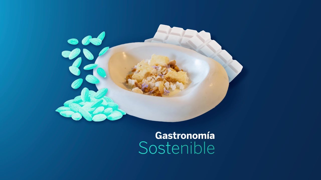 Receta de ganache con granizado y crujiente de almendra de Jordi Roca