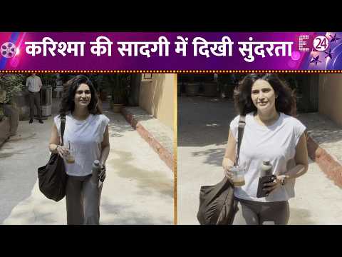 Karishma Tanna spotted outside a gym in Bandra, post-workout glow on point