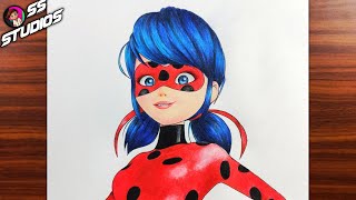 How to Draw Miraculous Ladybug step by step with color Pencil screenshot 4