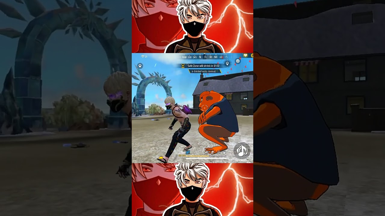 free fire fist skin in match 😨😱