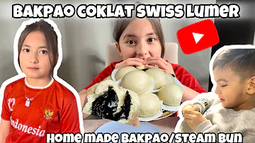 REAKSI ANAK BULE MAKAN BAKPAO || BAKPAO COKLAT LUMER || STEAM BUN