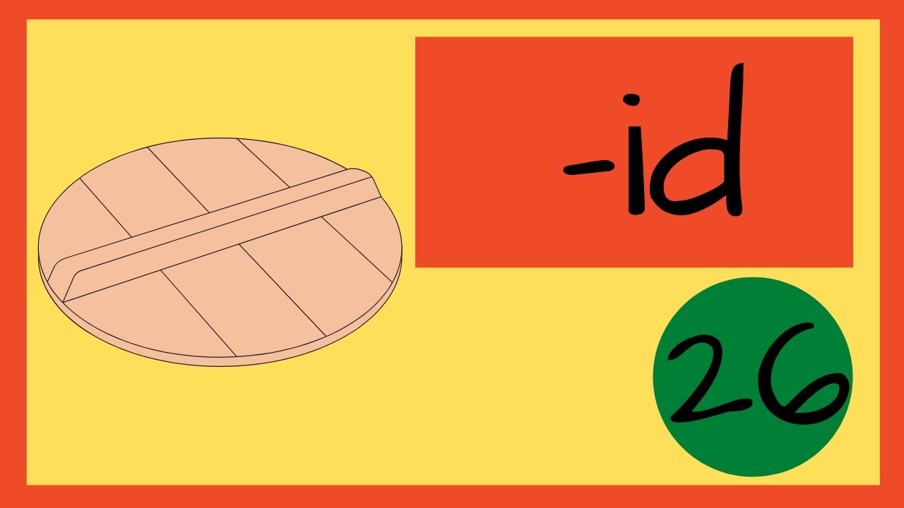 Word Families Set 26 id CVC words Phonics Teach Your Child To Read with Common Word Endings