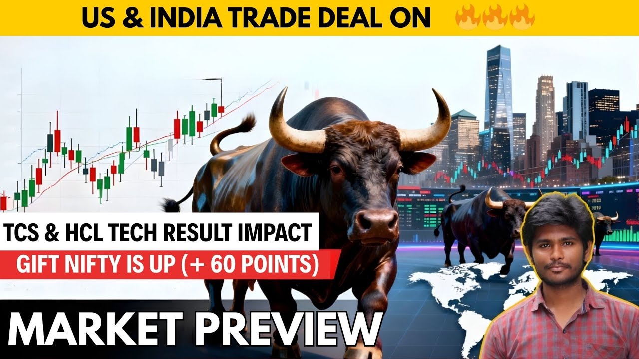 INDIA US TRADE TALKS PUSHED THE MARKETS HIGHER! & MARKET PREVIEW | Buvanesh the Trader