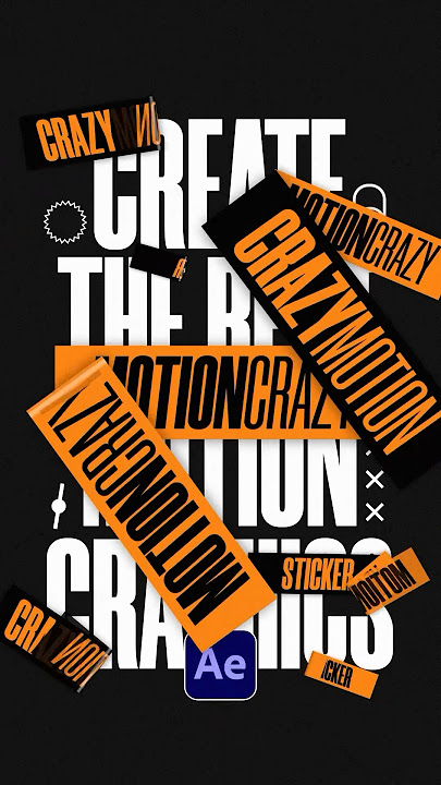 Create Crazy Typography Stickers in After Effects