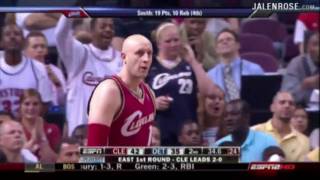 Big Z runs point on the break!  Game 3 2009 NBA Playoffs - Jalen Rose Comments