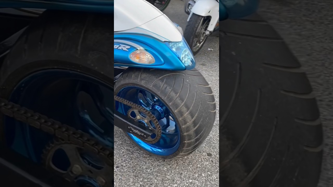 Hayabusa with big fat tyre 🥶