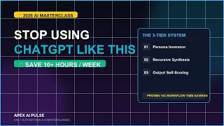 Stop Using ChatGPT Like This: 3 Secret Prompts That Do 10 Hours of Work in 5 Minutes (Full Mastercla