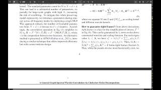 A General Graph Spectral Wavelet Convolution via Chebyshev Order Decomposition