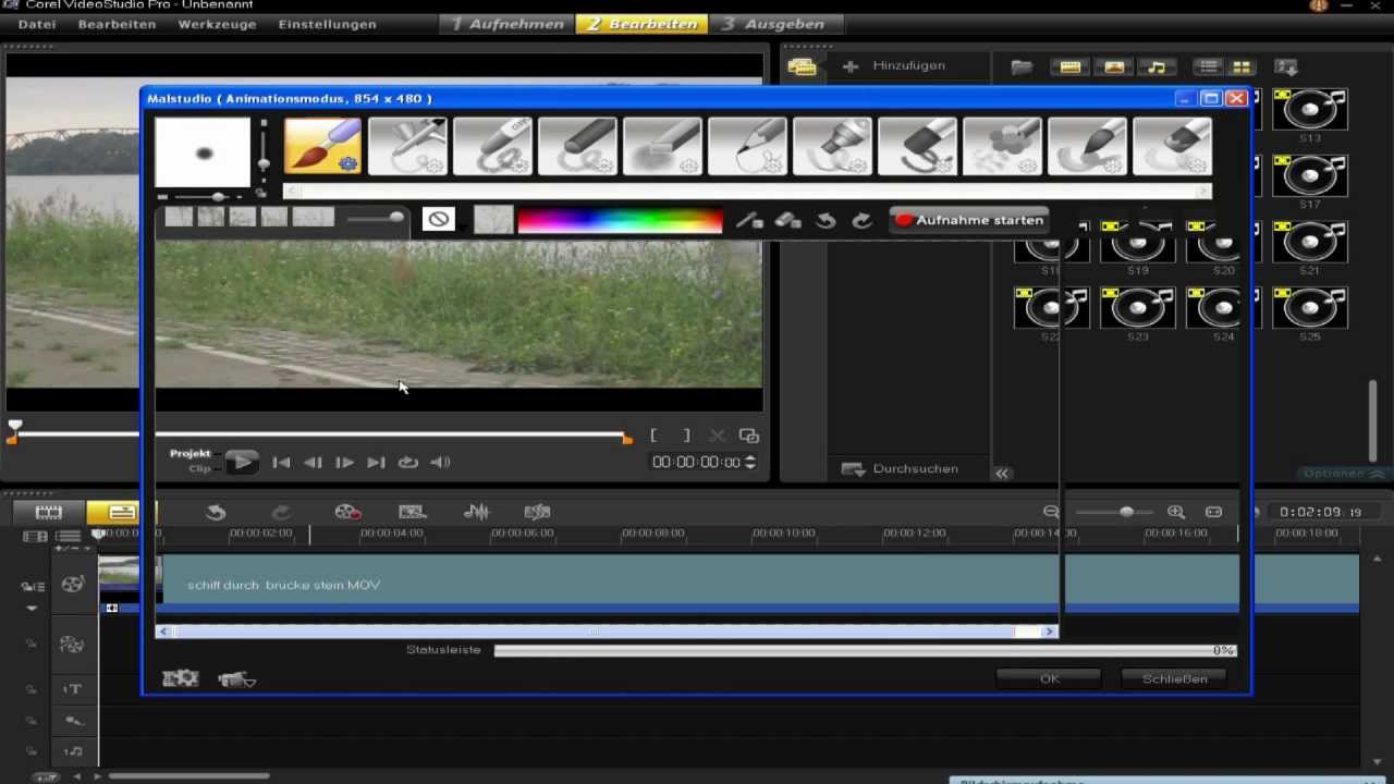 Corel Video Studio PRO X4 Painting on Video Malstudio HD YouTube