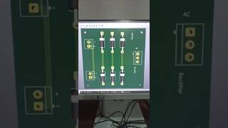 Bridge Rectifier circuit  PCB desing #electrical #pcb