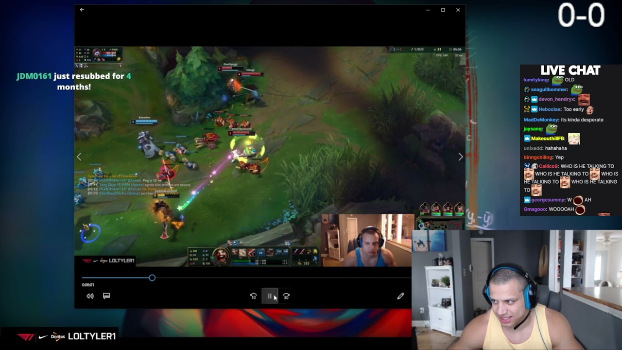 Tyler1 FAKE STREAM for Youtube Video