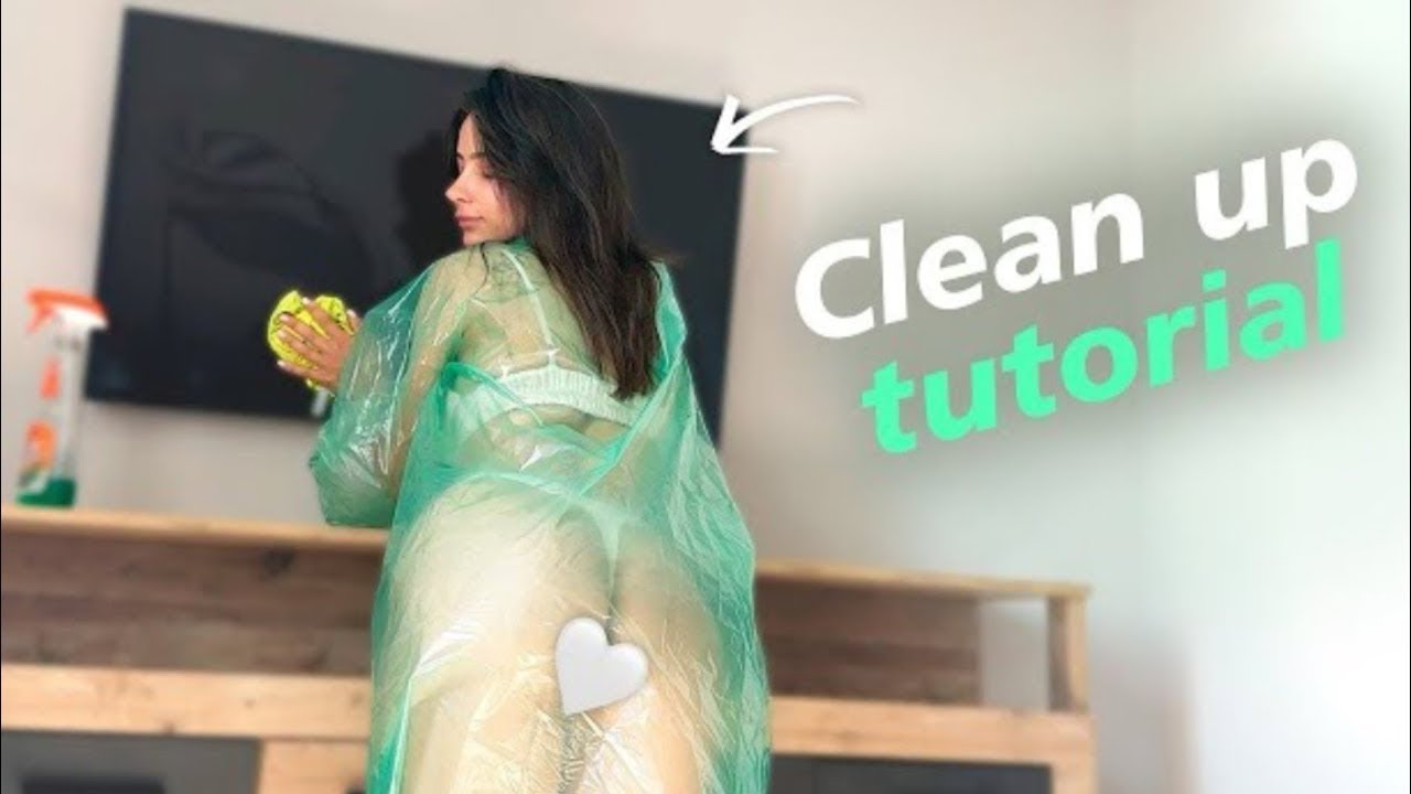 Transparent 4k Cleaning | Transparent Clothing | Naked Cleaning | Transparent Cleaning 4k 