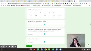 elearning Parent survey and weekly notes