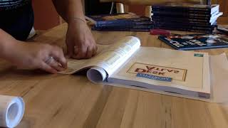 How to cover books with contact paper the easy way.