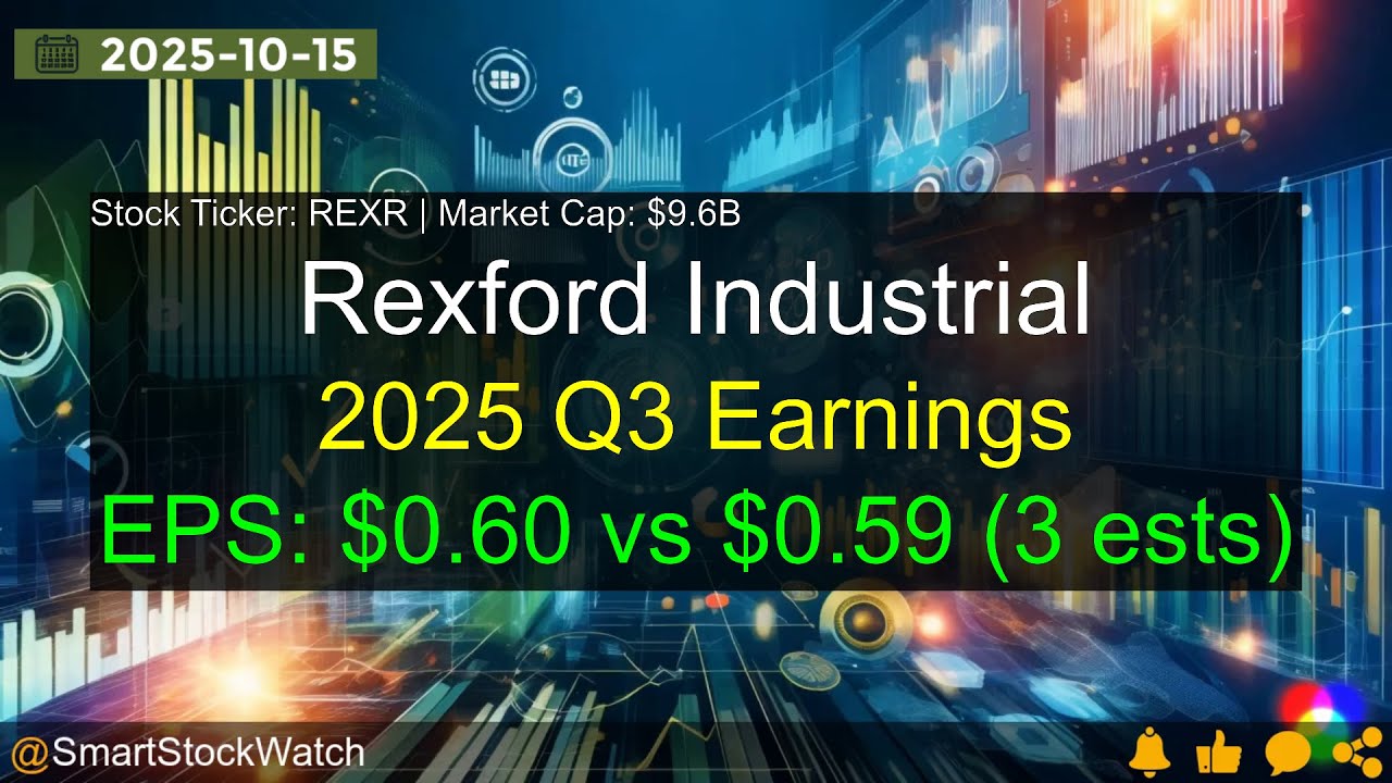 Rexr Rexford Industrial (REXR|$9.6B) - 2025 Q3 Earnings Analysis - YouTube