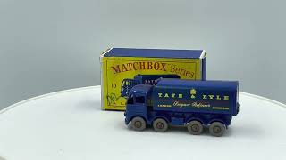 Original Vintage Matchbox 10C - Sugar Container Truck. VN Mint. Boxed.