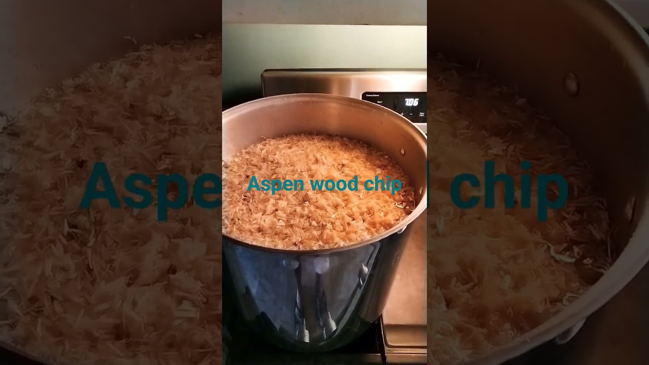 Pasteurizing Aspen wood chips for bread bags mushrooms