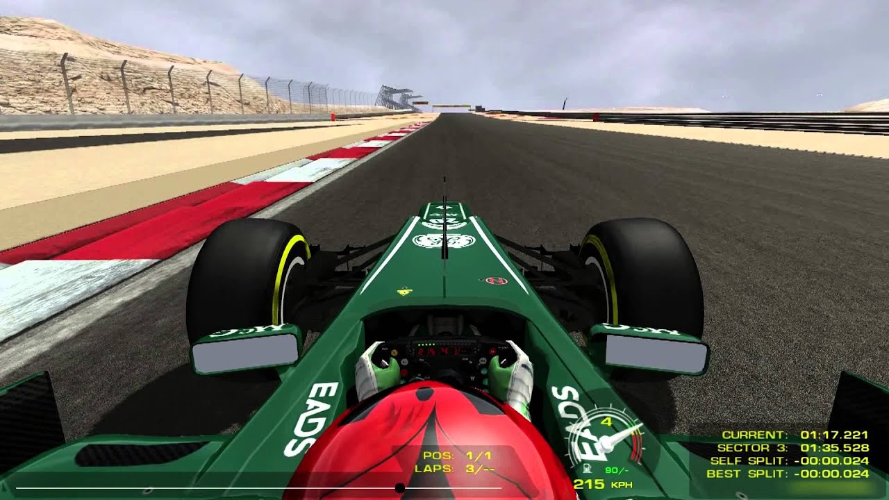 rFactor Mod ERRC 2013 Caterham CT03 IN Bahrain International Circuit