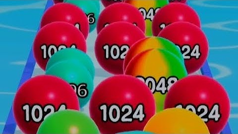 Ball Run 2048- All Levels Gameplay WALKTHROUGH Android, iOS (LEVEL 87)