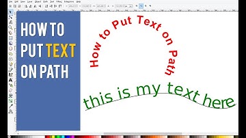 How to Put Text on Path / Inkscape Video Tutorial
