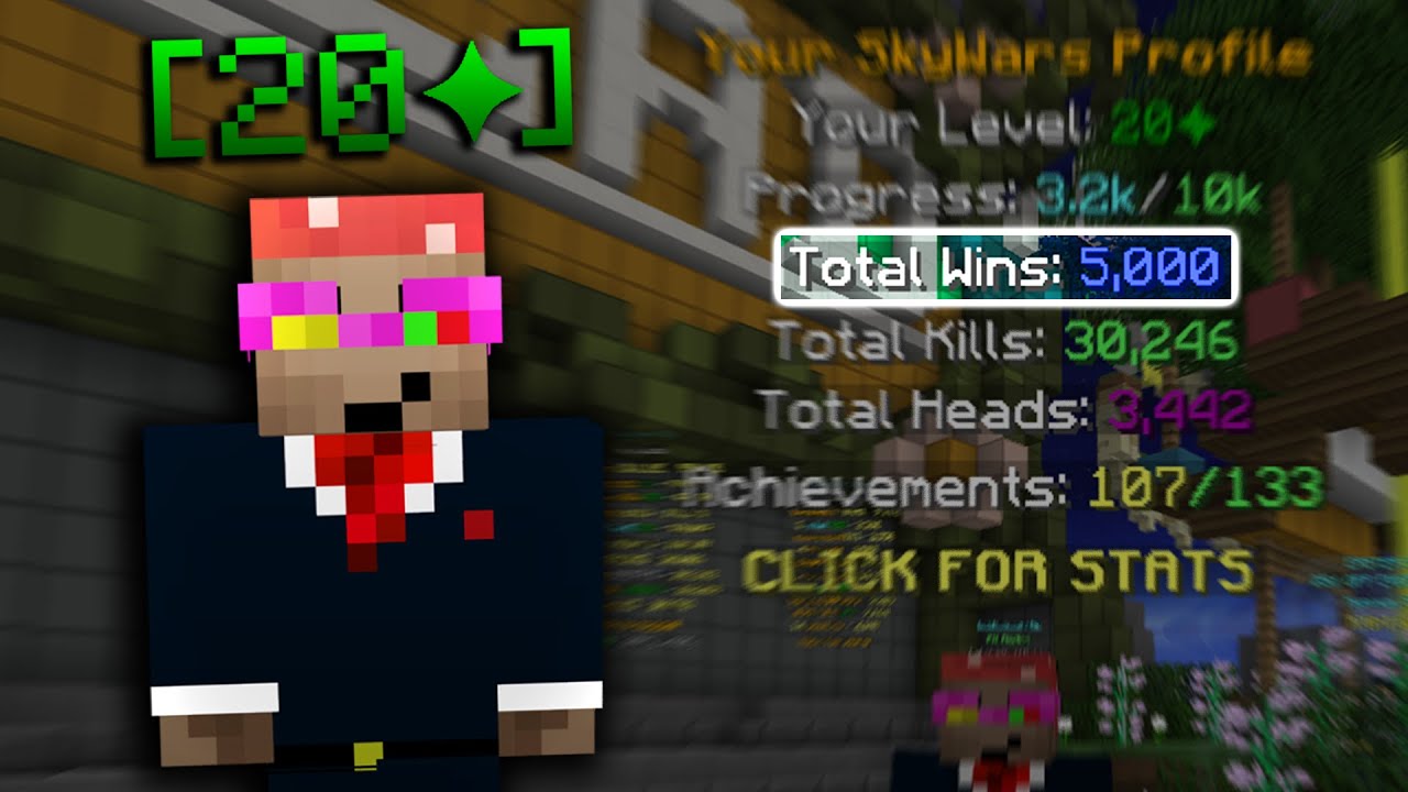 5,000 Skywars Wins! | Solo Skywars Commentary