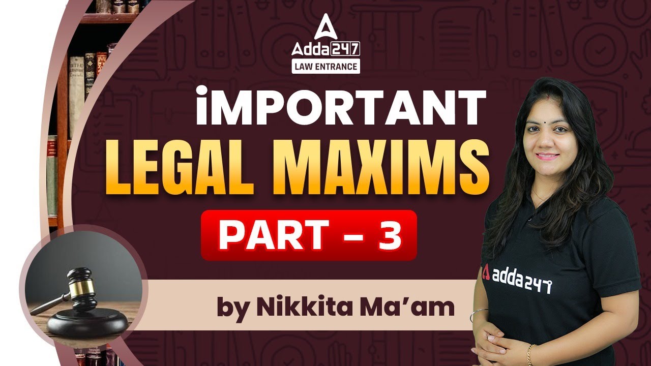 Important Legal Maxims For Law Entrance Exams CLAT AILET DU LLB
