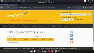 bWAPP - Simple UNION SQL injection(get parameter)