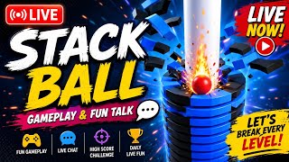 🔴 LIVE Stack Ball Gameplay + Fun Chat | Let's Break Every Level! screenshot 1