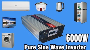 Review & Test 6000W Pure sine wave inverter from Banggood