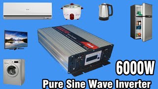 Review & Test 6000W Pure sine wave inverter from Banggood