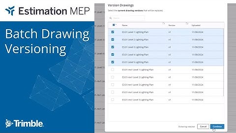Estimation MEP - Batch Drawing Versioning
